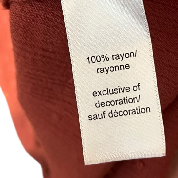 🟣Maurices Rust Red Off-Shoulder Tank Top – Size 1X - Picture 3 of 4